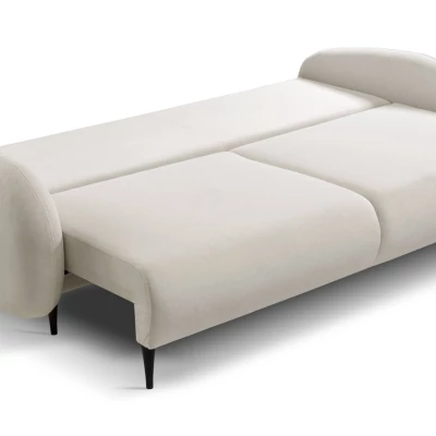 MORDEN Zweisitzer-Schlafsofa mit Stauraum - hellbeige 1