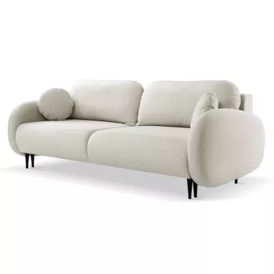MORDEN Zweisitzer-Schlafsofa mit Stauraum - hellbeige 1