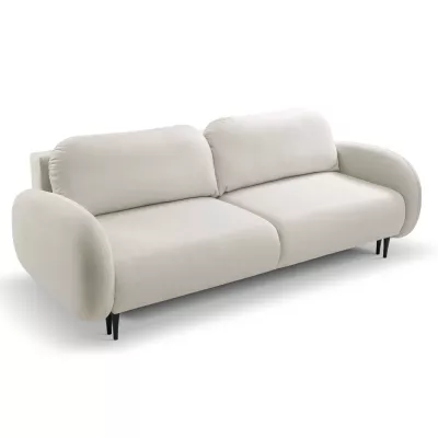 MORDEN Zweisitzer-Schlafsofa mit Stauraum - hellbeige 1
