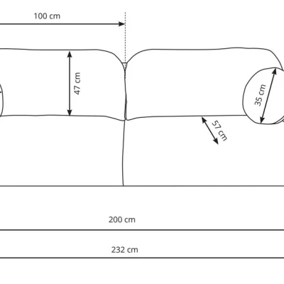 MORDEN Zweisitzer-Sofa mit Stauraum – Dunkelbeige