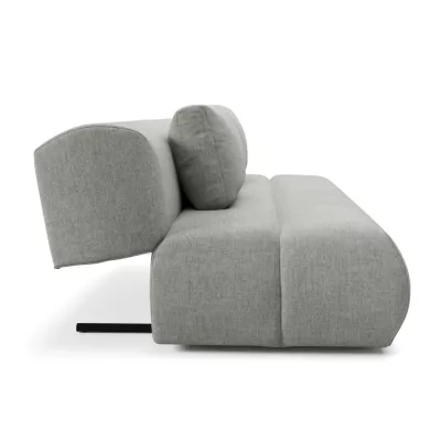 OSHAWA Zweisitzer-Schlafsofa – Stahlgrau