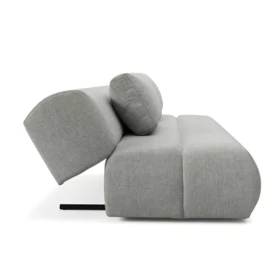 OSHAWA Zweisitzer-Schlafsofa – Stahlgrau