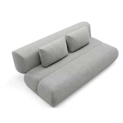 OSHAWA Zweisitzer-Schlafsofa – Stahlgrau