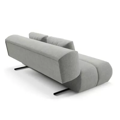 OSHAWA Zweisitzer-Schlafsofa – Stahlgrau