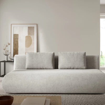 OSHAWA Zweisitzer-Schlafsofa – grau