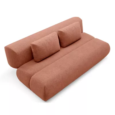 OSHAWA Zweisitzer-Schlafsofa – Terrakotta