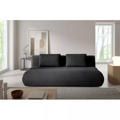 OSHAWA Zweisitzer-Schlafsofa – schwarz