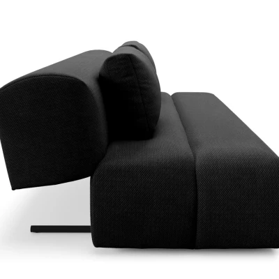 OSHAWA Zweisitzer-Schlafsofa – schwarz
