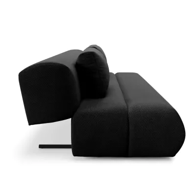OSHAWA Zweisitzer-Schlafsofa – schwarz