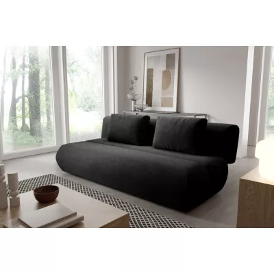 OSHAWA Zweisitzer-Schlafsofa – schwarz