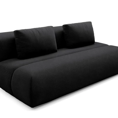 OSHAWA Zweisitzer-Schlafsofa – schwarz