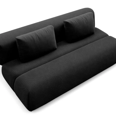 OSHAWA Zweisitzer-Schlafsofa – schwarz