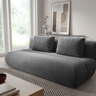 OSHAWA Zweisitzer-Schlafsofa – Dunkelasche