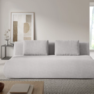 OSHAWA Zweisitzer-Schlafsofa – hellgrau