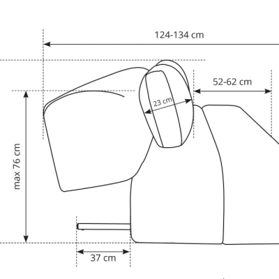 OSHAWA Zweisitzer-Schlafsofa – Terrakotta
