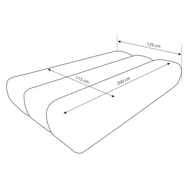 OSHAWA Zweisitzer-Schlafsofa – Terrakotta