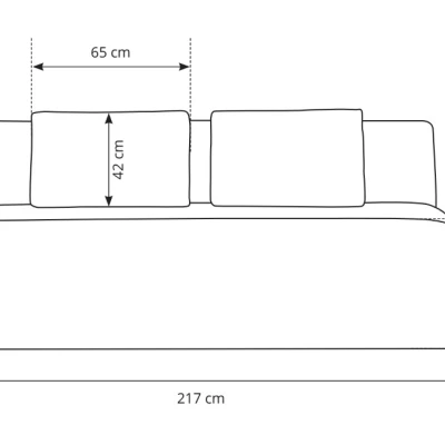 OSHAWA Zweisitzer-Schlafsofa – Dunkelasche