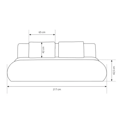 OSHAWA Zweisitzer-Schlafsofa – Dunkelasche