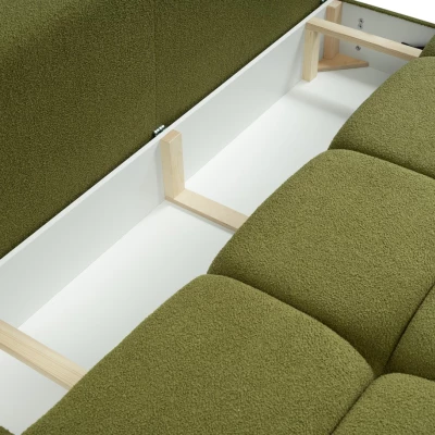 Klappbares Zweisitzer-Sofa mit Stauraum SELKIR - grün