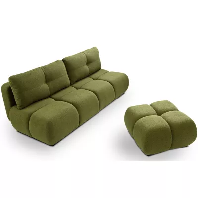 Klappbares Zweisitzer-Sofa mit Stauraum SELKIR - grün