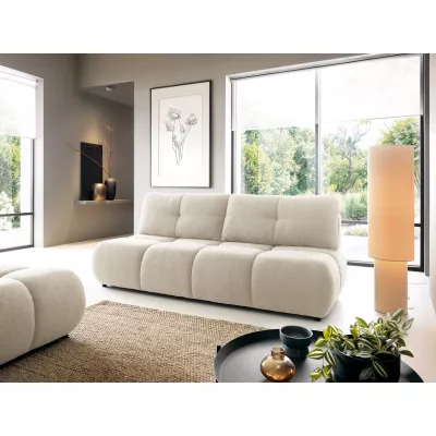 Klappbares Zweisitzer-Sofa mit Stauraum SELKIR - Winterbeige