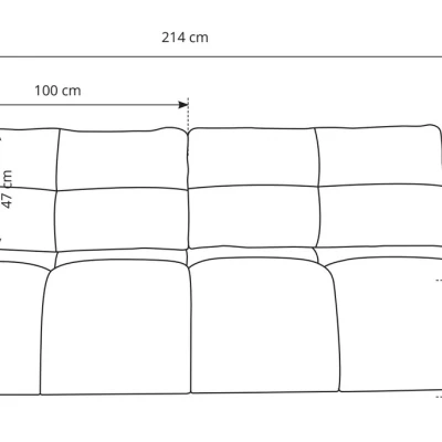 Klappbares Zweisitzer-Sofa mit Stauraum SELKIR - Winterbeige