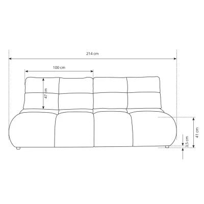 Klappbares Zweisitzer-Sofa mit Stauraum SELKIR - Winterbeige