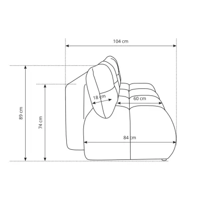 Klappbares Zweisitzer-Sofa mit Stauraum SELKIR - grün