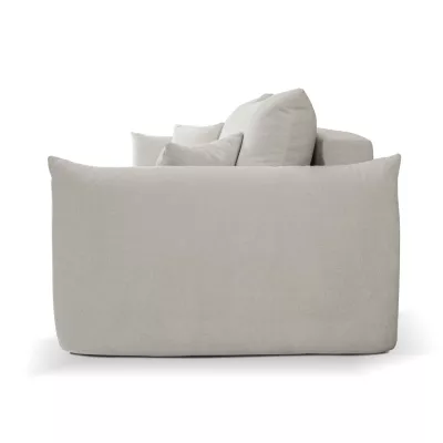 Zweisitzer-Sofa mit Stauraum SUDBURY - silber