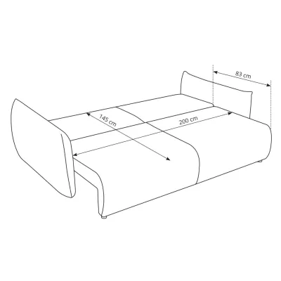 Zweisitzer-Sofa mit Stauraum, Sudbury - grün