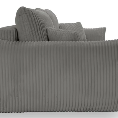 Zweisitzer-Sofa mit Stauraum SUDBURY - Stahlgrau