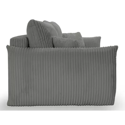 Zweisitzer-Sofa mit Stauraum SUDBURY - Stahlgrau