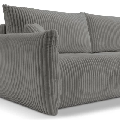 Zweisitzer-Sofa mit Stauraum SUDBURY - Stahlgrau