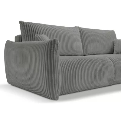 Zweisitzer-Sofa mit Stauraum SUDBURY - Stahlgrau