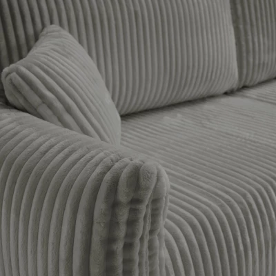 Zweisitzer-Sofa mit Stauraum SUDBURY - Stahlgrau