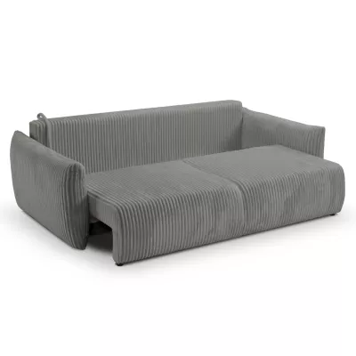 Zweisitzer-Sofa mit Stauraum SUDBURY - Stahlgrau