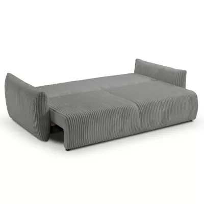 Zweisitzer-Sofa mit Stauraum SUDBURY - Stahlgrau