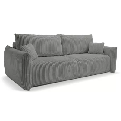Zweisitzer-Sofa mit Stauraum SUDBURY - Stahlgrau