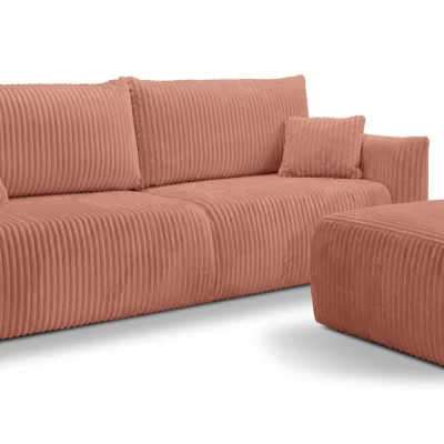 Zweisitzer-Sofa mit Stauraum, Sudbury - rosa