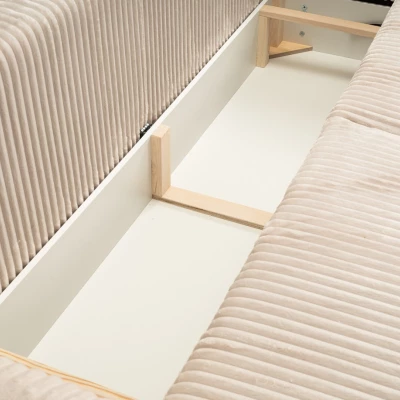 Zweisitzer-Sofa mit Stauraum, Sudbury – Creme