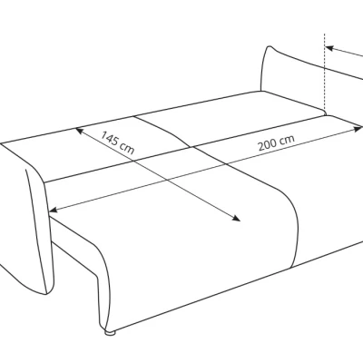 Zweisitzer-Sofa mit Stauraum SUDBURY - ecru 2