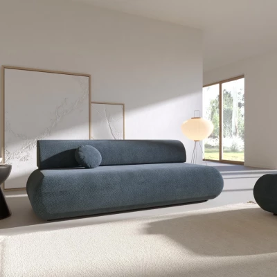 Dreisitzer-Schlafsofa mit Stauraum SURREY - blau