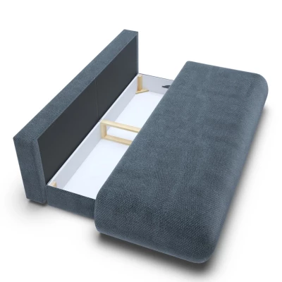 Dreisitzer-Schlafsofa mit Stauraum SURREY - blau