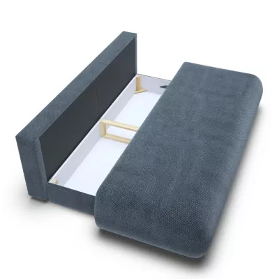 Dreisitzer-Schlafsofa mit Stauraum SURREY - blau