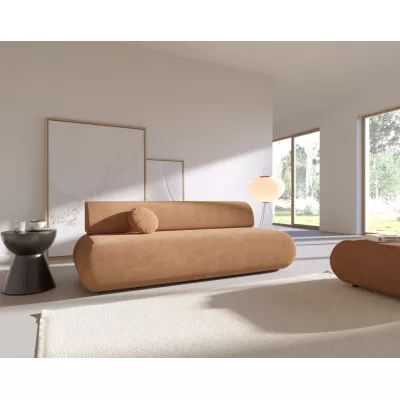 Dreisitzer-Schlafsofa mit Stauraum SURREY - hellbraun