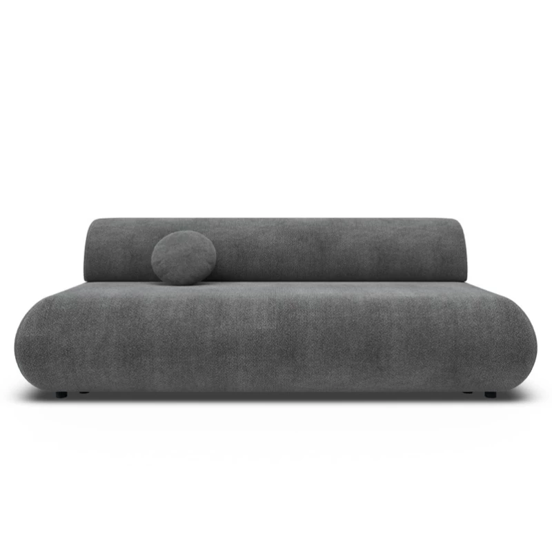 Dreisitzer-Schlafsofa mit Stauraum SURREY - Dunkelgrau