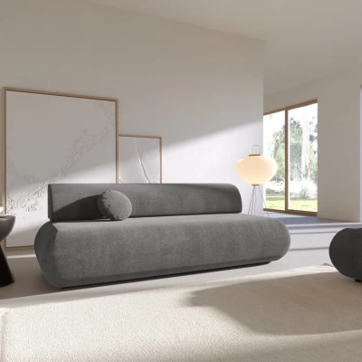 Dreisitzer-Schlafsofa mit Stauraum SURREY - Dunkelgrau