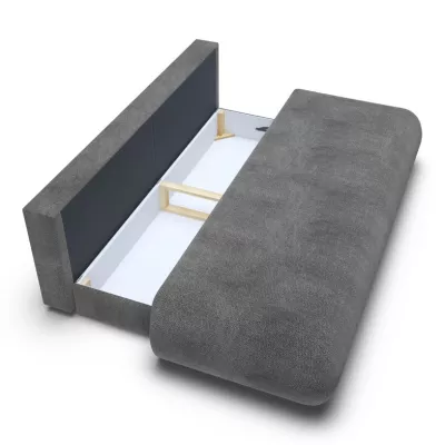 Dreisitzer-Schlafsofa mit Stauraum SURREY - Dunkelgrau