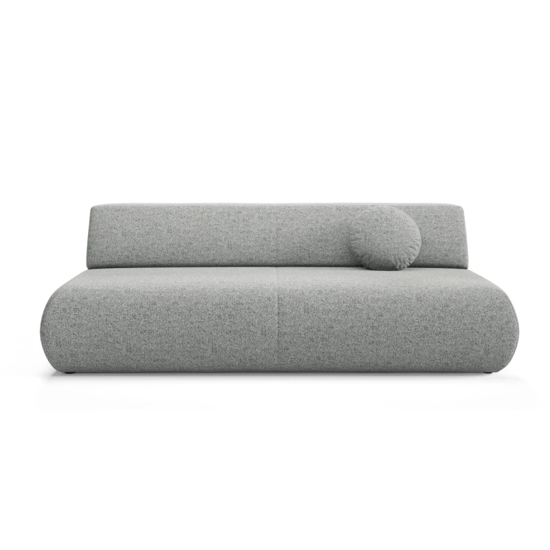 Dreisitzer-Schlafsofa mit Stauraum SURREY – Stahlgrau