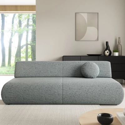 Dreisitzer-Schlafsofa mit Stauraum SURREY – Stahlgrau